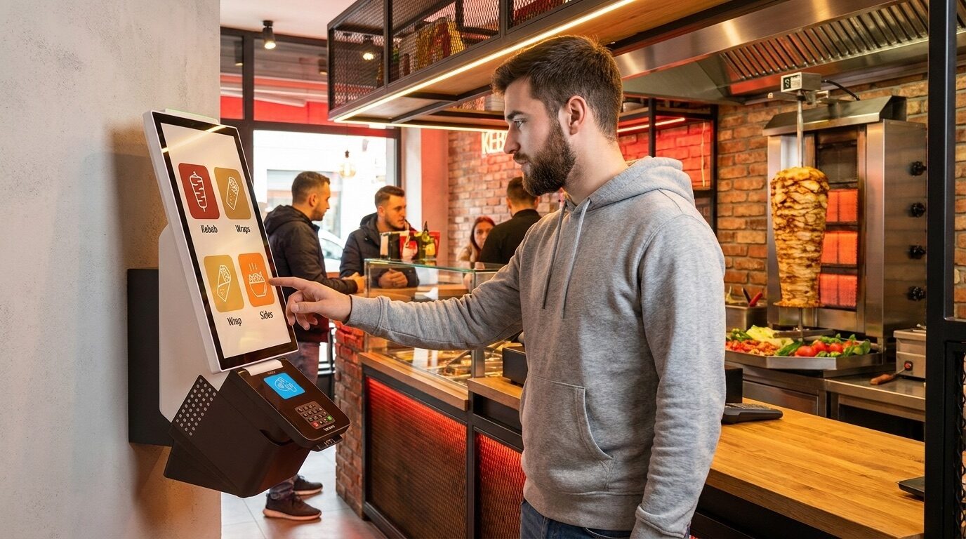 Totem Inkassa Micro a muro in un kebab