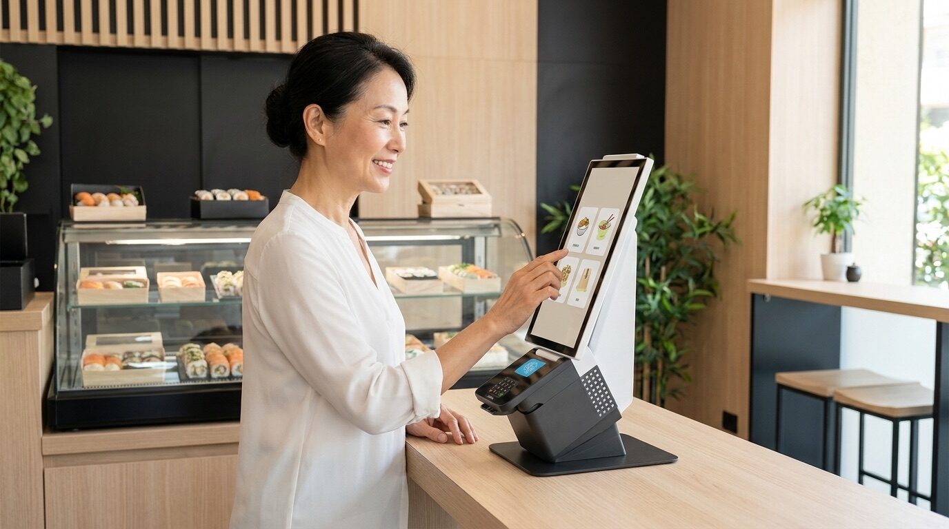Totem Inkassa Micro in sushi take-away