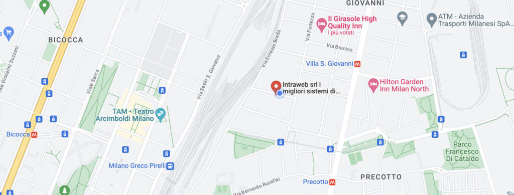 mappa recapiti intraweb milano