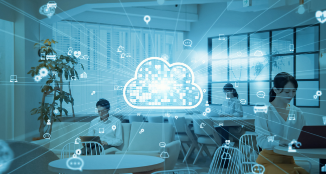 rappresentazione di server cloud 